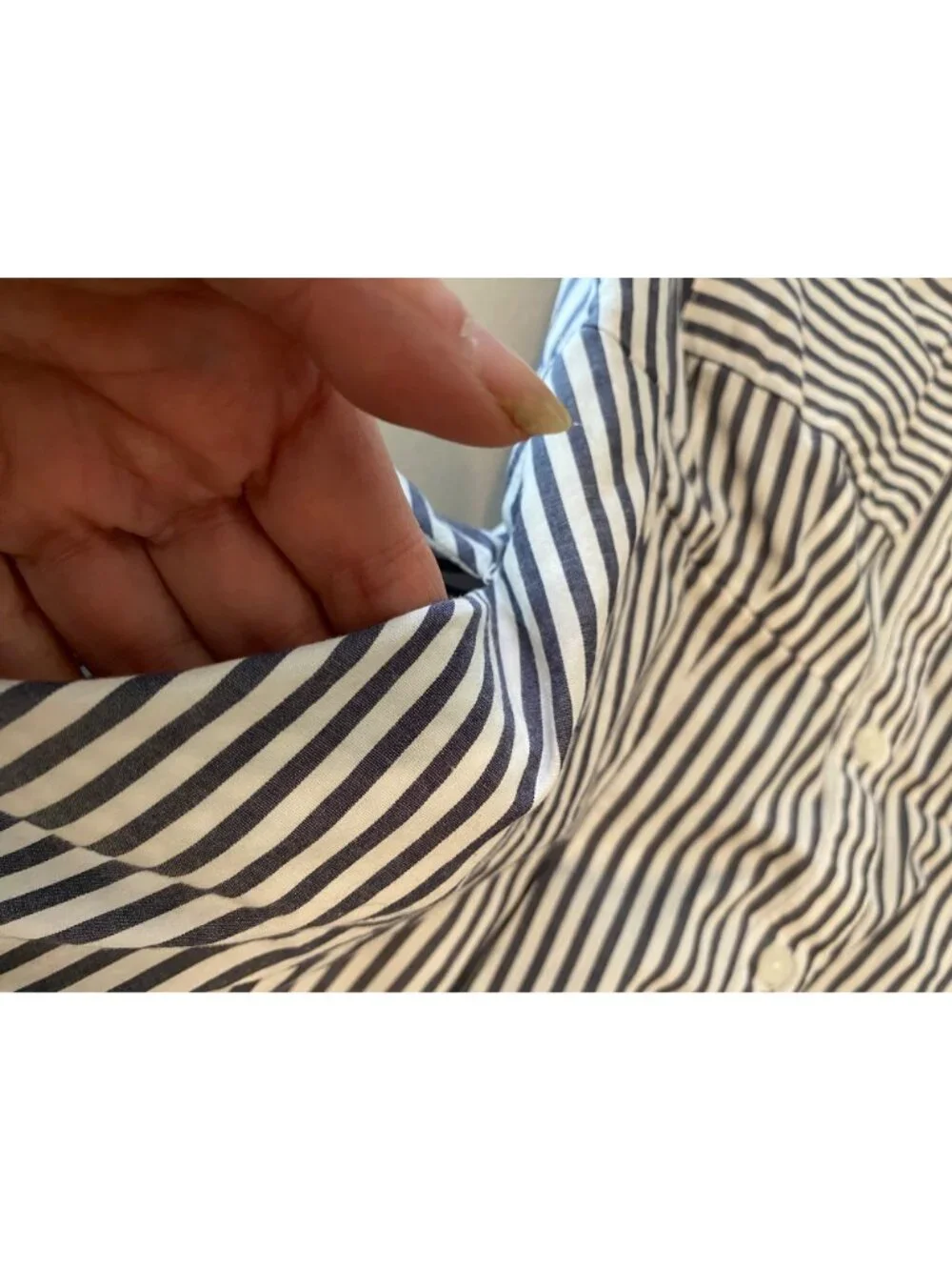 Michael Kors Striped Long Sleeve Button-Up Shirt Dress Black & White Size 8
